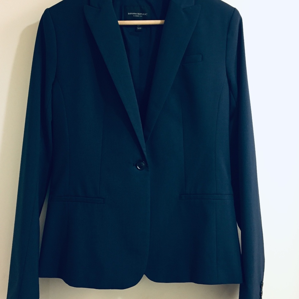 Banana Republic Slate Blue Blazer Perfect Condition